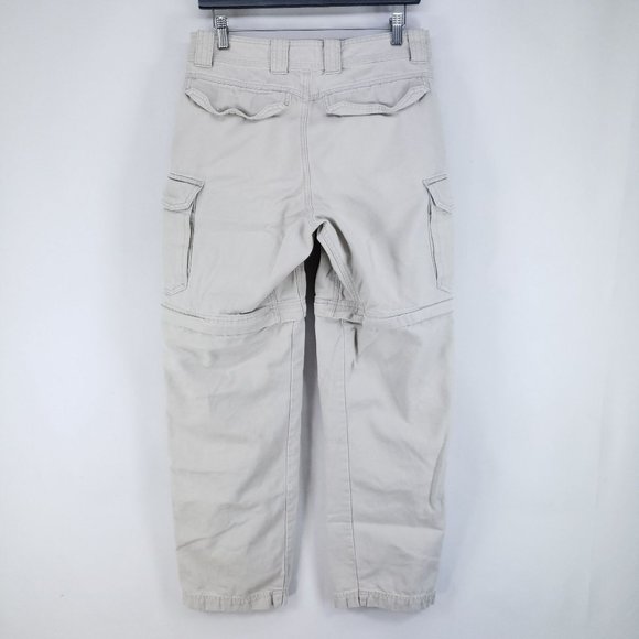 Guide Series Convertible Hiking Pants Men's Size 32x32 Tan Gusseted - Picture 3 of 7